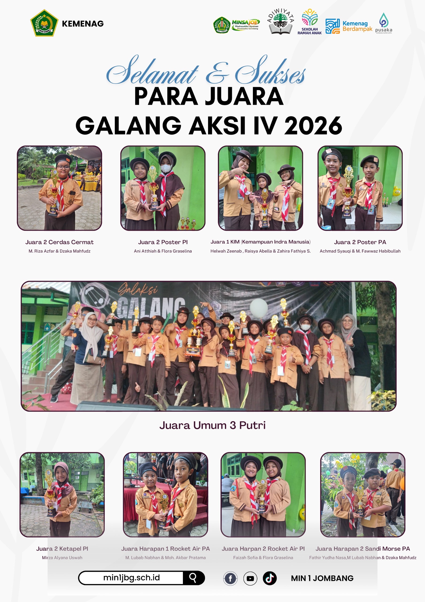 MIN 1 Sabet Juara di Event GALAKSI IV